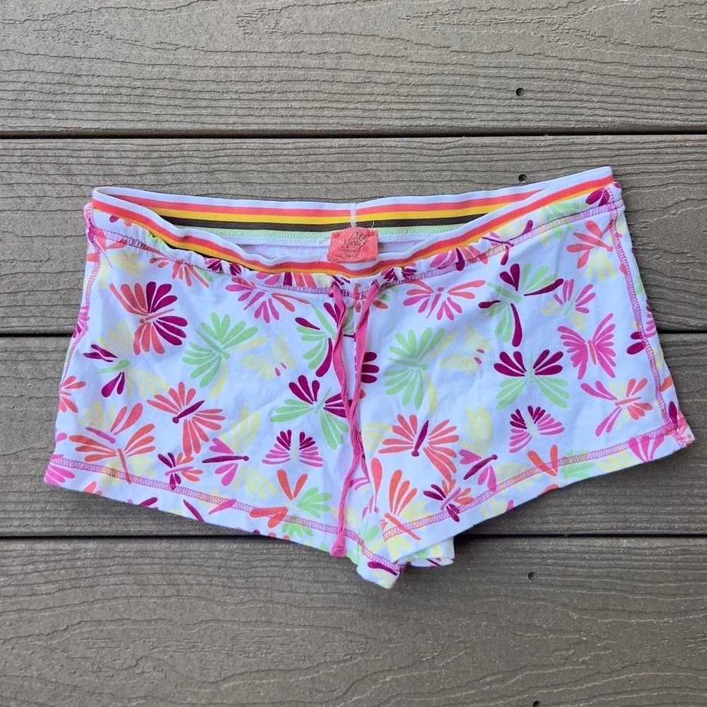 Vintage Y2K Old Navy Colorful Butterfly Pajama Shorts Size Small Loungewear